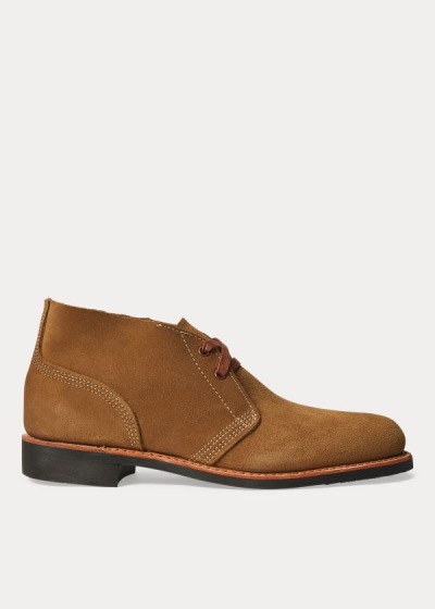 Botas Ralph Lauren Hombre Marrom - Roughout Suede - SNEWK5963